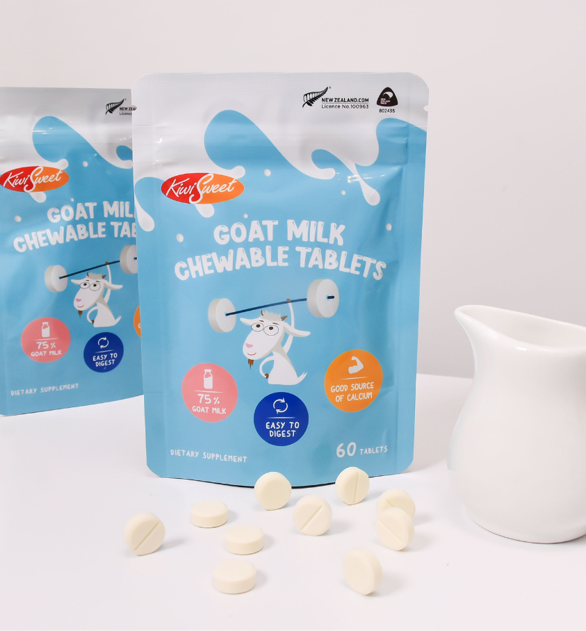 KiwiSweet Goat Milk Chewable Tablets (Original) 60 tabs
