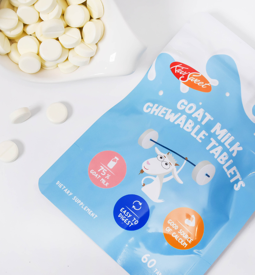 KiwiSweet Goat Milk Chewable Tablets (Original) 60 tabs