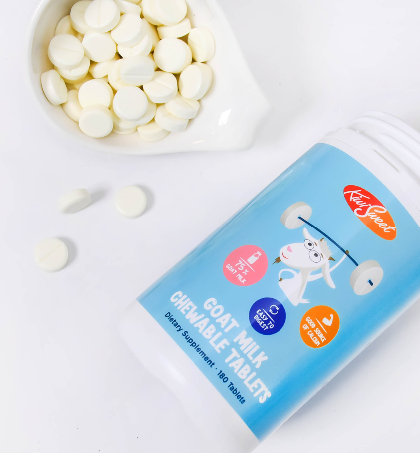 KiwiSweet Goat Milk Chewable Tablets (Original) 60 tabs
