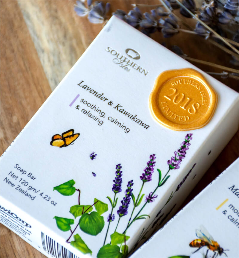 Lavender and Kawakawa Soap for gentle cleansing and skin