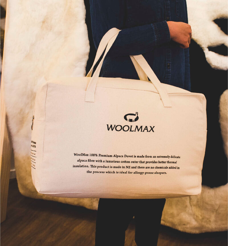 WoolMax 100 percent premium alpaca duvet for warmth and comfort