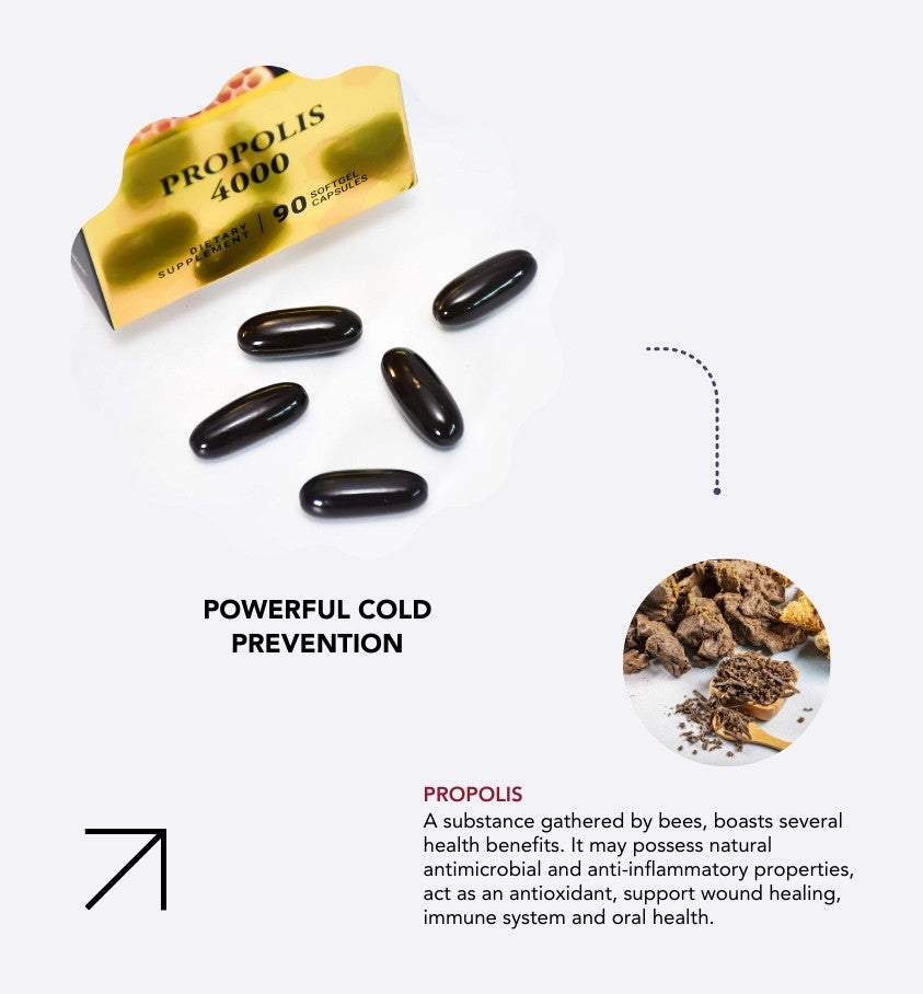 Enzergen® Propolis 4000 - Fight Cold and Sore Throats with High-Strength Flavonoids