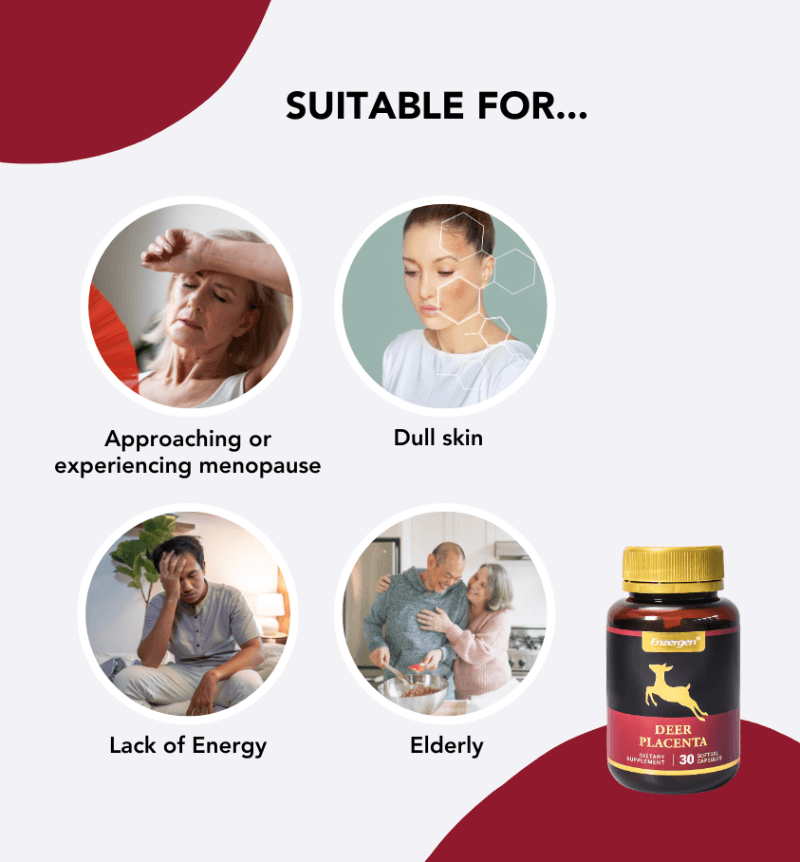Deer Placenta 10000mg Power 30 for energy, vitality and skin health