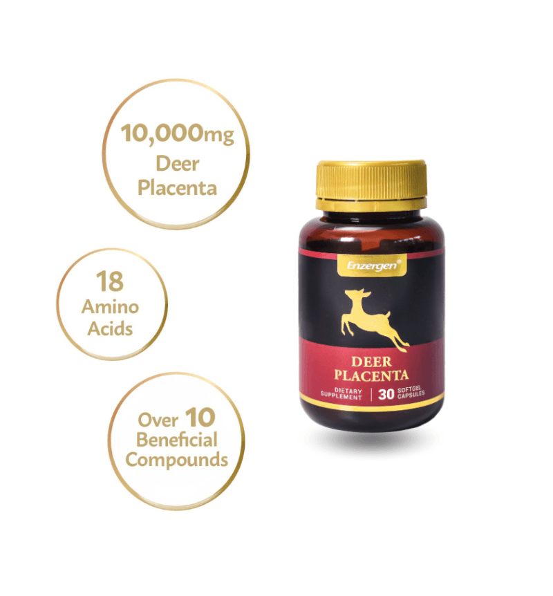 Deer Placenta 10000mg Power 30 for energy, vitality and skin health