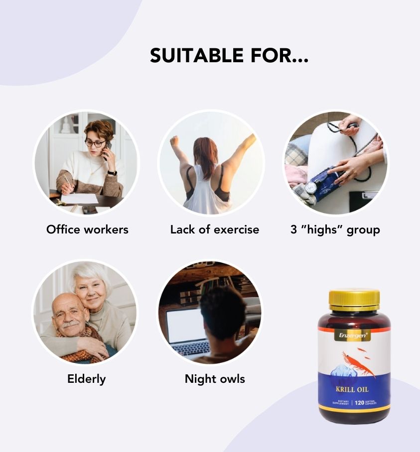 Krill Oil omega 3 supplement for heart, brain and joint health