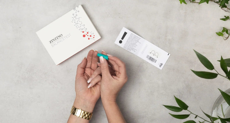 Zinzino BalanceTest kit for measuring omega 3 and omega 6 levels
